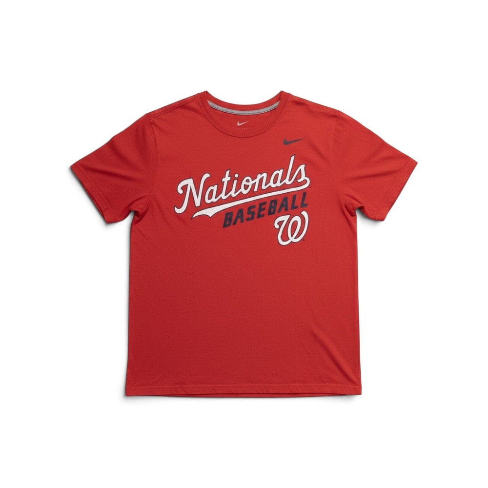 Nike MLB Washington Nationals Baseball Graphic T-shirt Mens M Sporty Team Gear